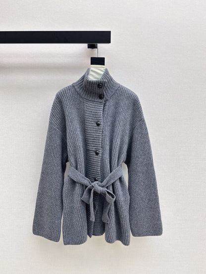 Brun 25fw knitted pea coat