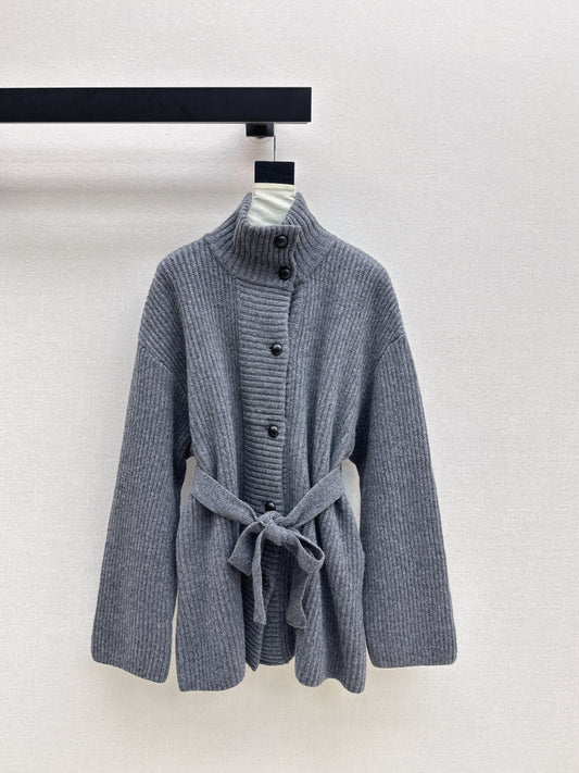 Brun 25fw knitted pea coat