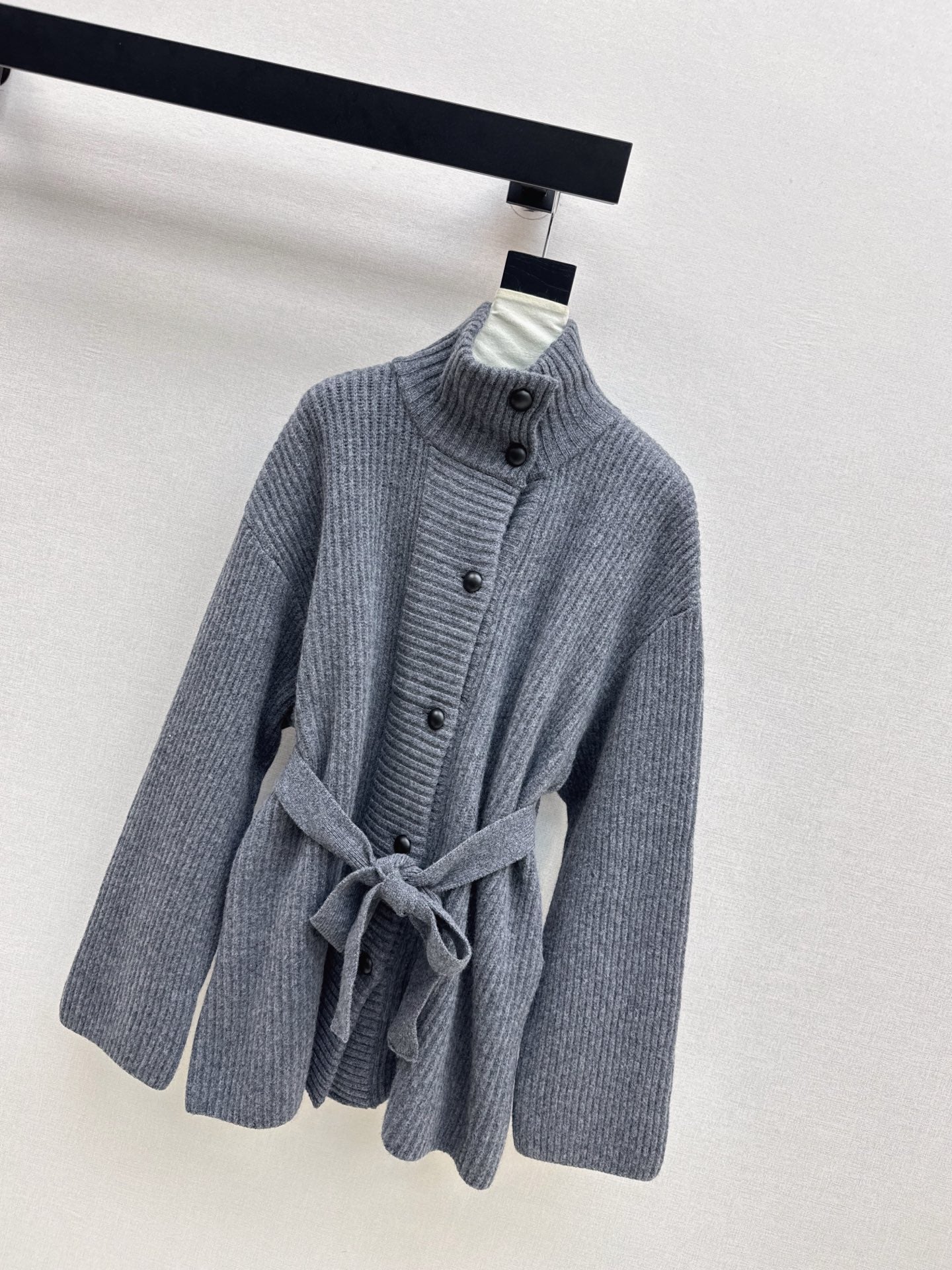 Brun 25fw knitted pea coat