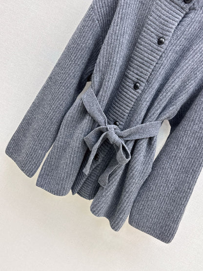 Brun 25fw knitted pea coat