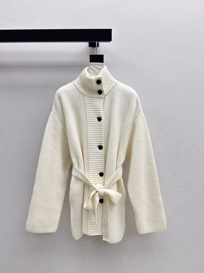 Brun 25fw knitted pea coat