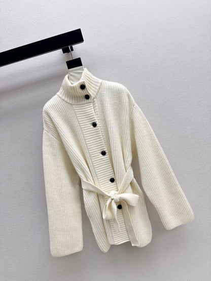 Brun 25fw knitted pea coat