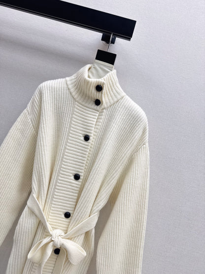 Brun 25fw knitted pea coat