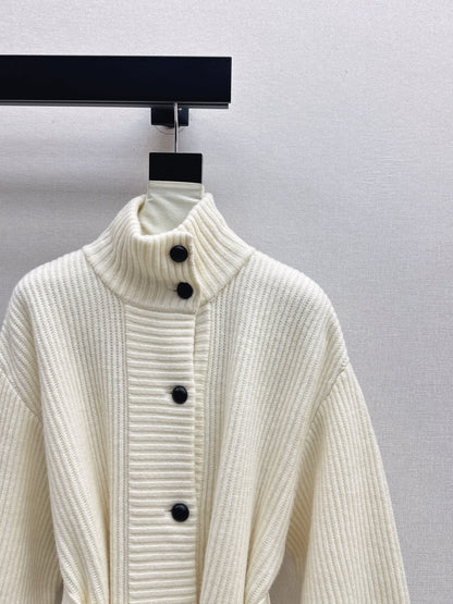 Brun 25fw knitted pea coat