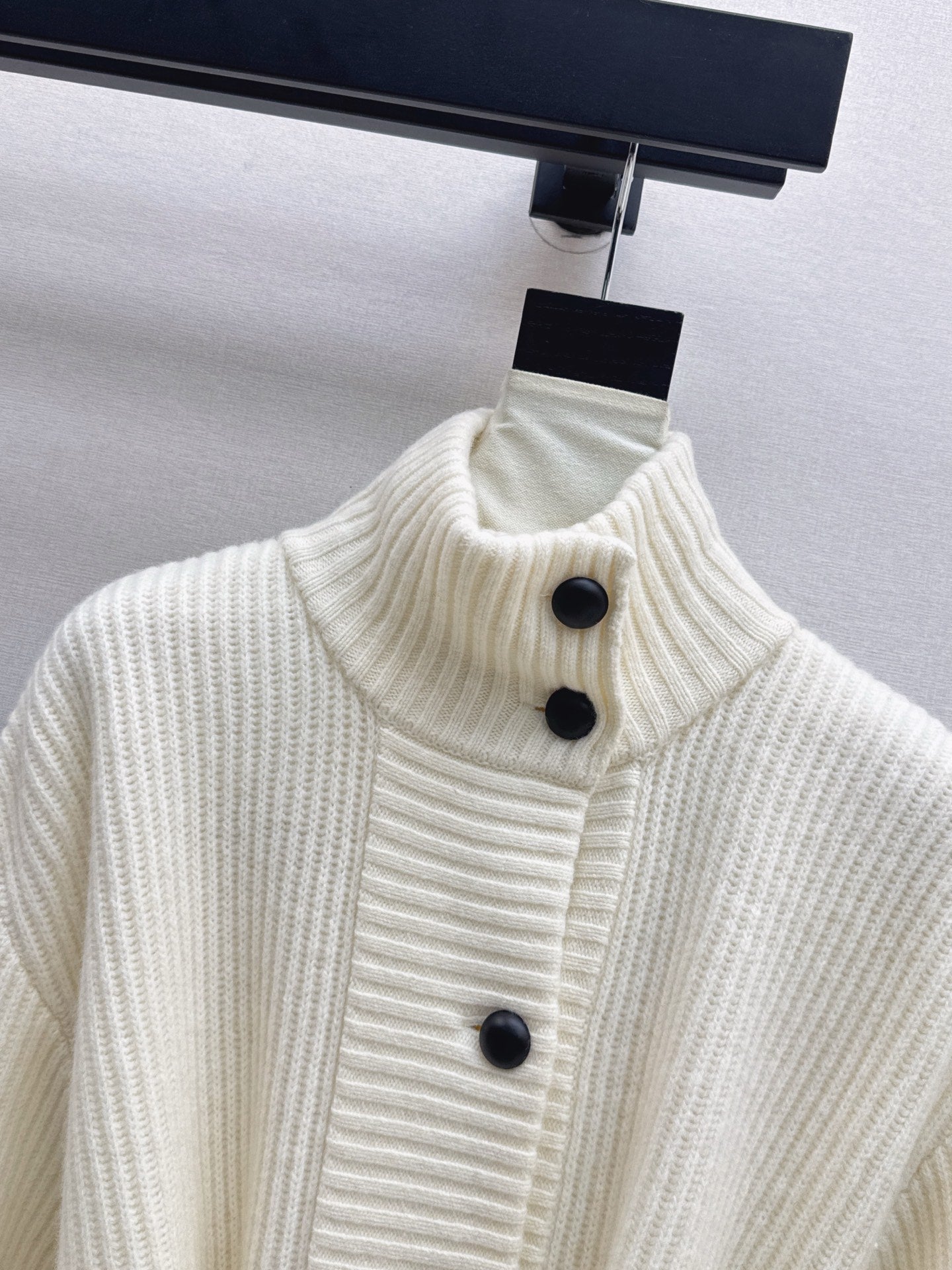 Brun 25fw knitted pea coat