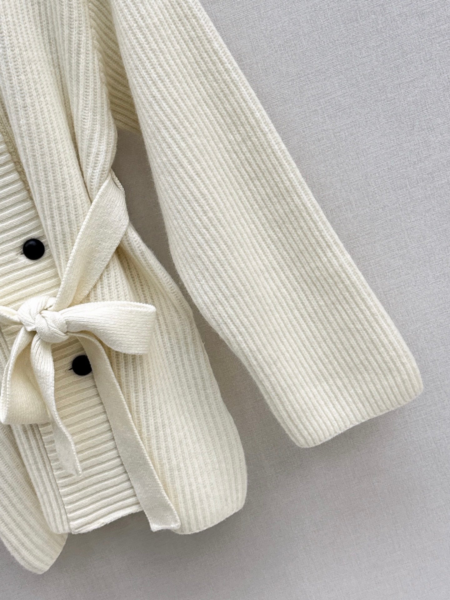 Brun 25fw knitted pea coat