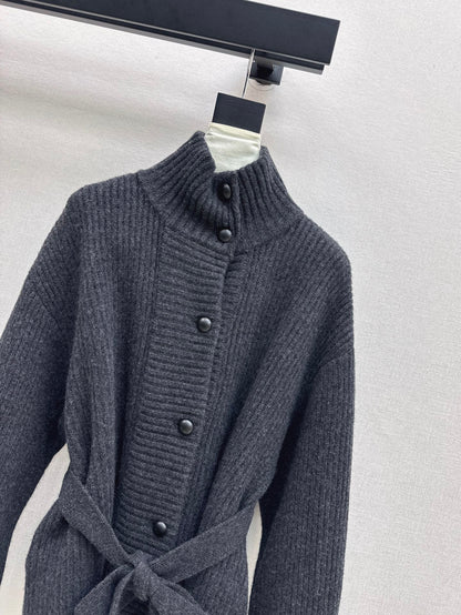 Brun 25fw knitted pea coat