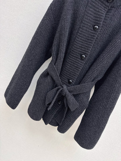 Brun 25fw knitted pea coat