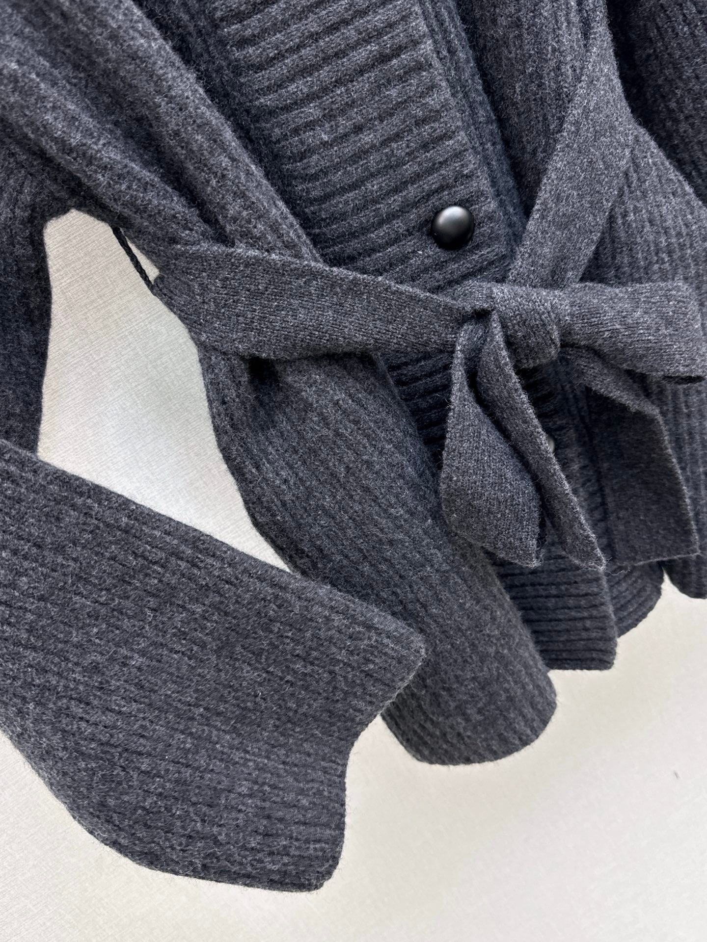 Brun 25fw knitted pea coat