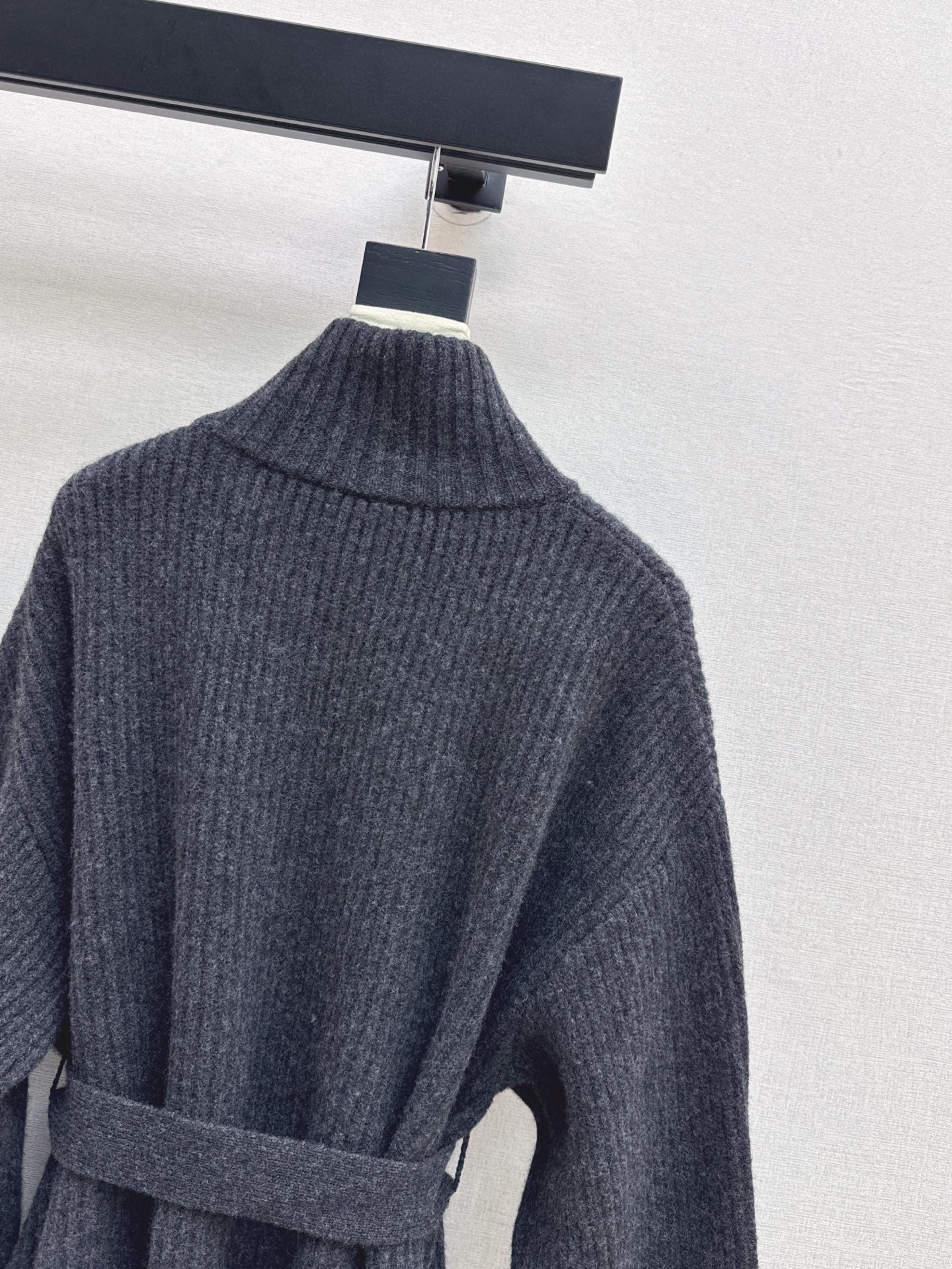 Brun 25fw knitted pea coat