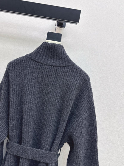 Brun 25fw knitted pea coat