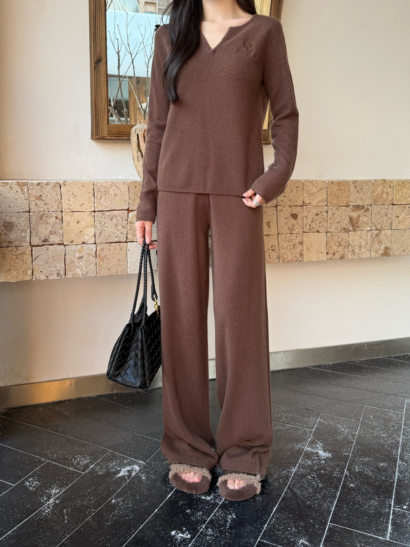 Loro 25fw pullover pants set