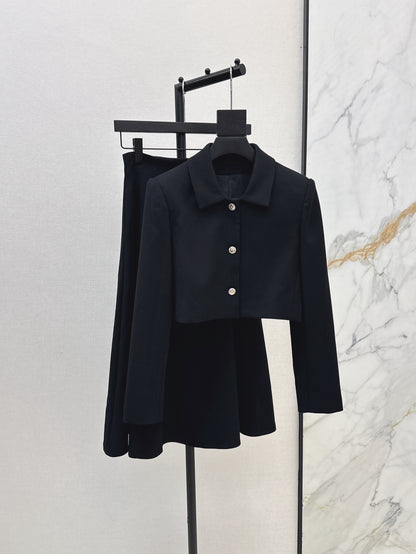CD 25fw elegant jacket skirt set