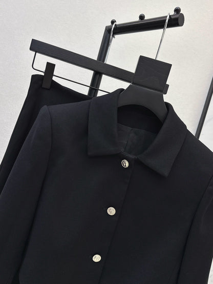 CD 25fw elegant jacket skirt set