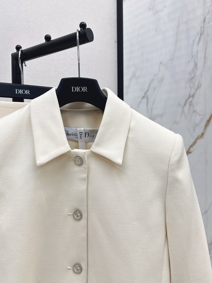 CD 25fw elegant jacket skirt set