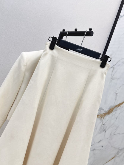 CD 25fw elegant jacket skirt set