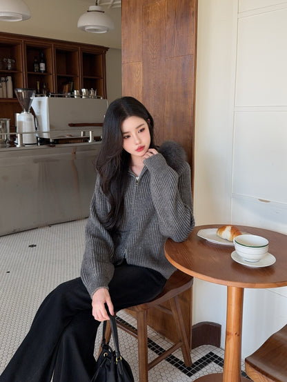 Fend 25fw hooded cardigan