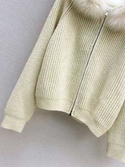 Fend 25fw hooded cardigan