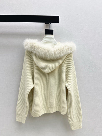 Fend 25fw hooded cardigan