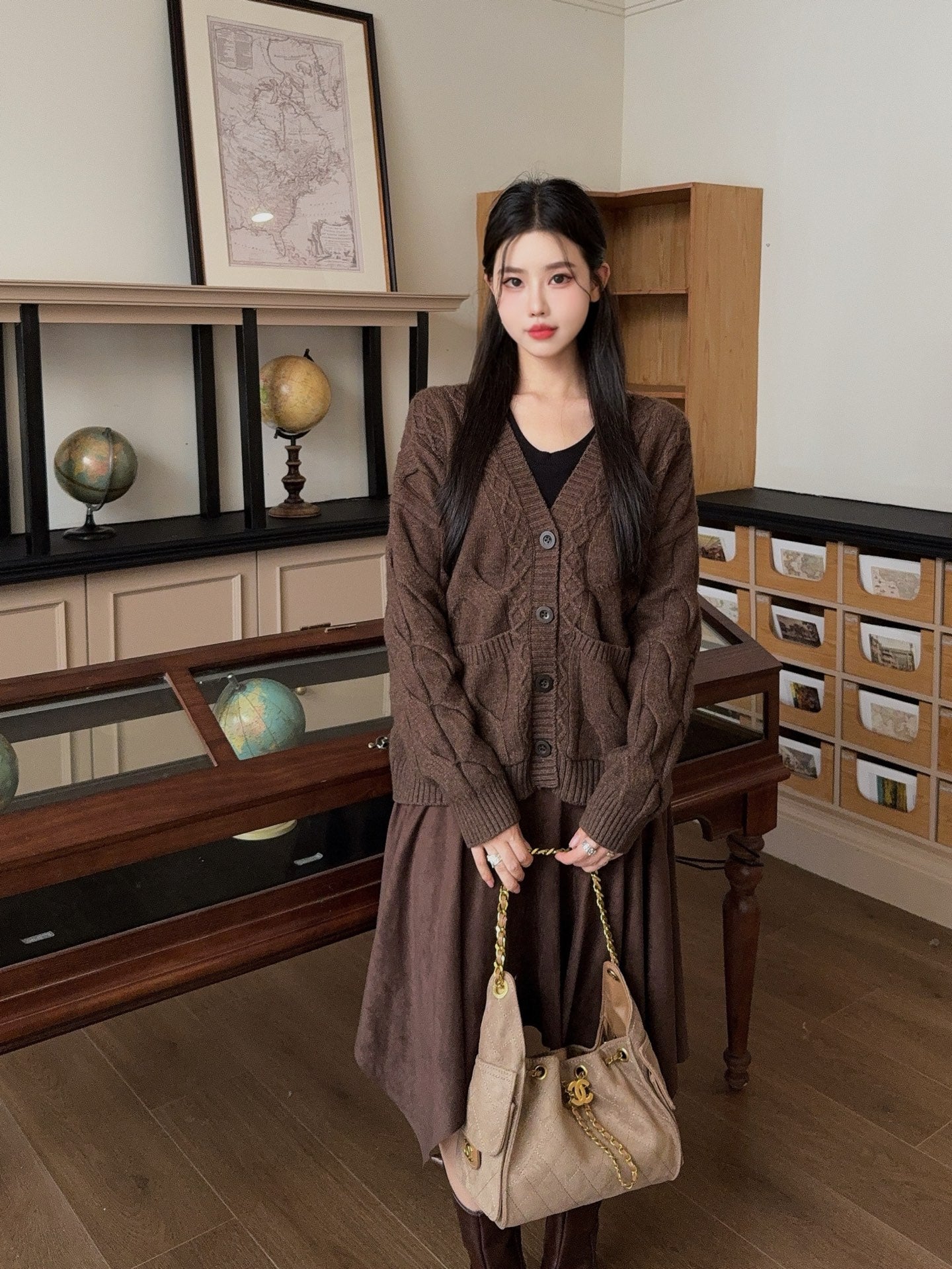 Loro 25fw wool cardigan