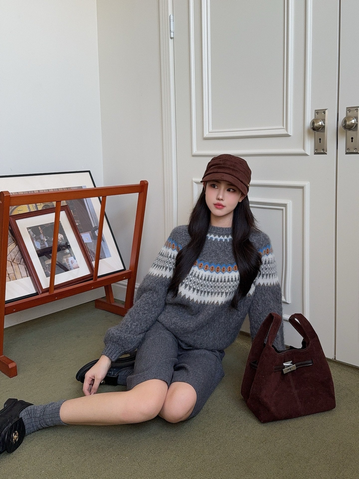 Loro 25fw knitted sweater