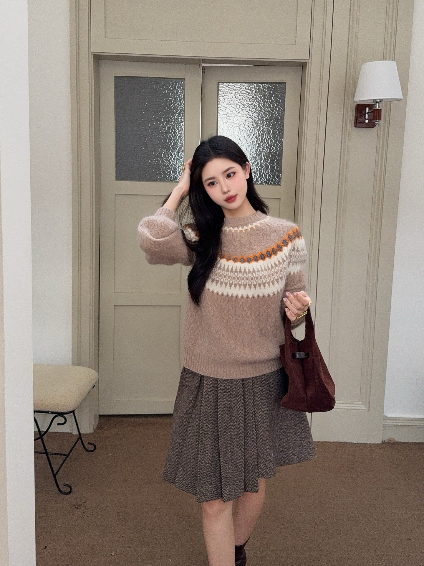 Loro 25fw knitted sweater