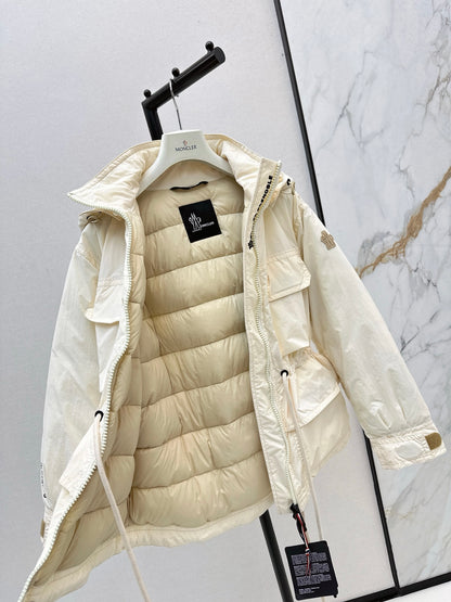 Monc 25fw hooded down jacket