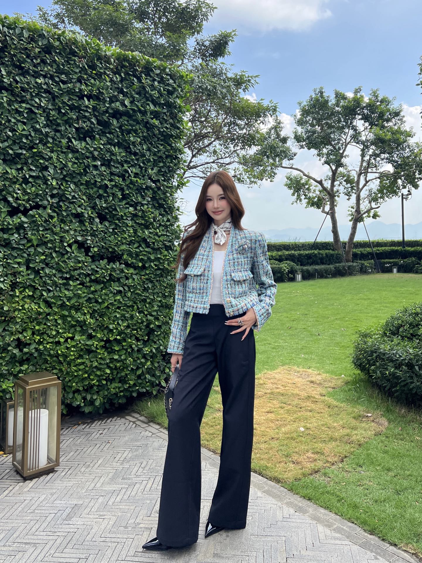 Chan 25fw tweed jacket