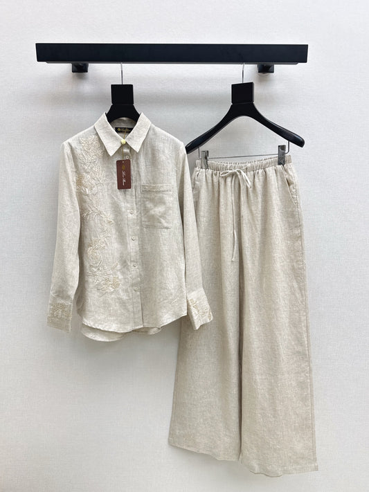 Loro 25fw embroidery suit