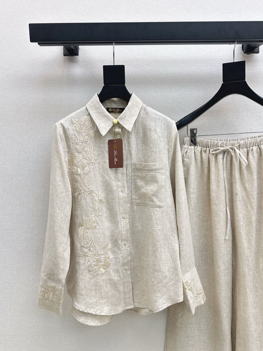 Loro 25fw embroidery suit