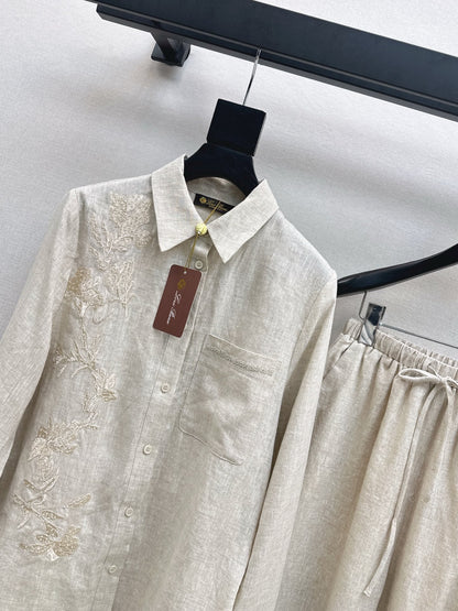 Loro 25fw embroidery suit