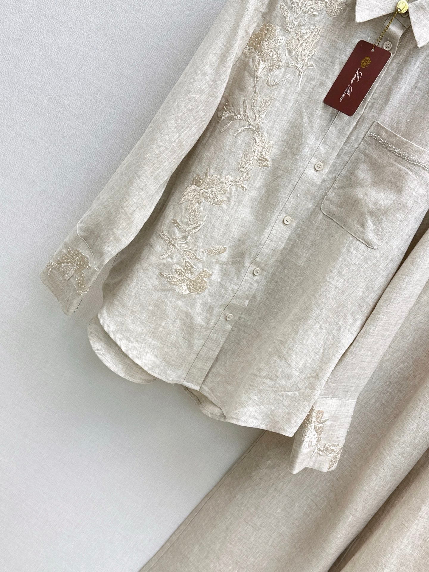 Loro 25fw embroidery suit