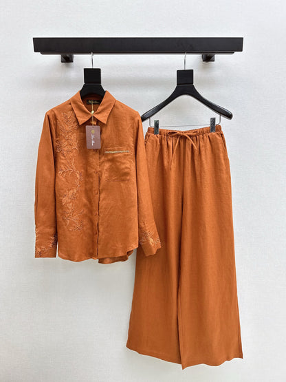 Loro 25fw embroidery suit