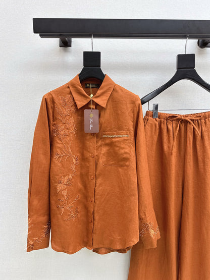 Loro 25fw embroidery suit