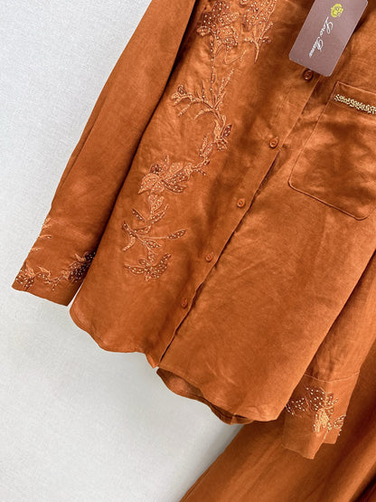 Loro 25fw embroidery suit