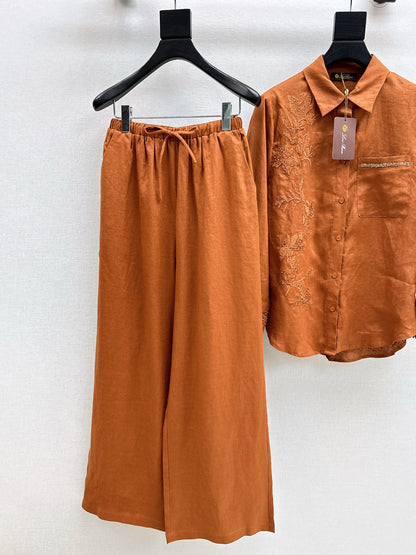 Loro 25fw embroidery suit