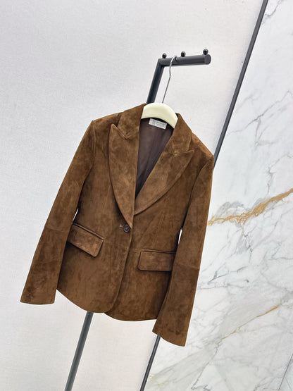 Brun 25fw suede blazer