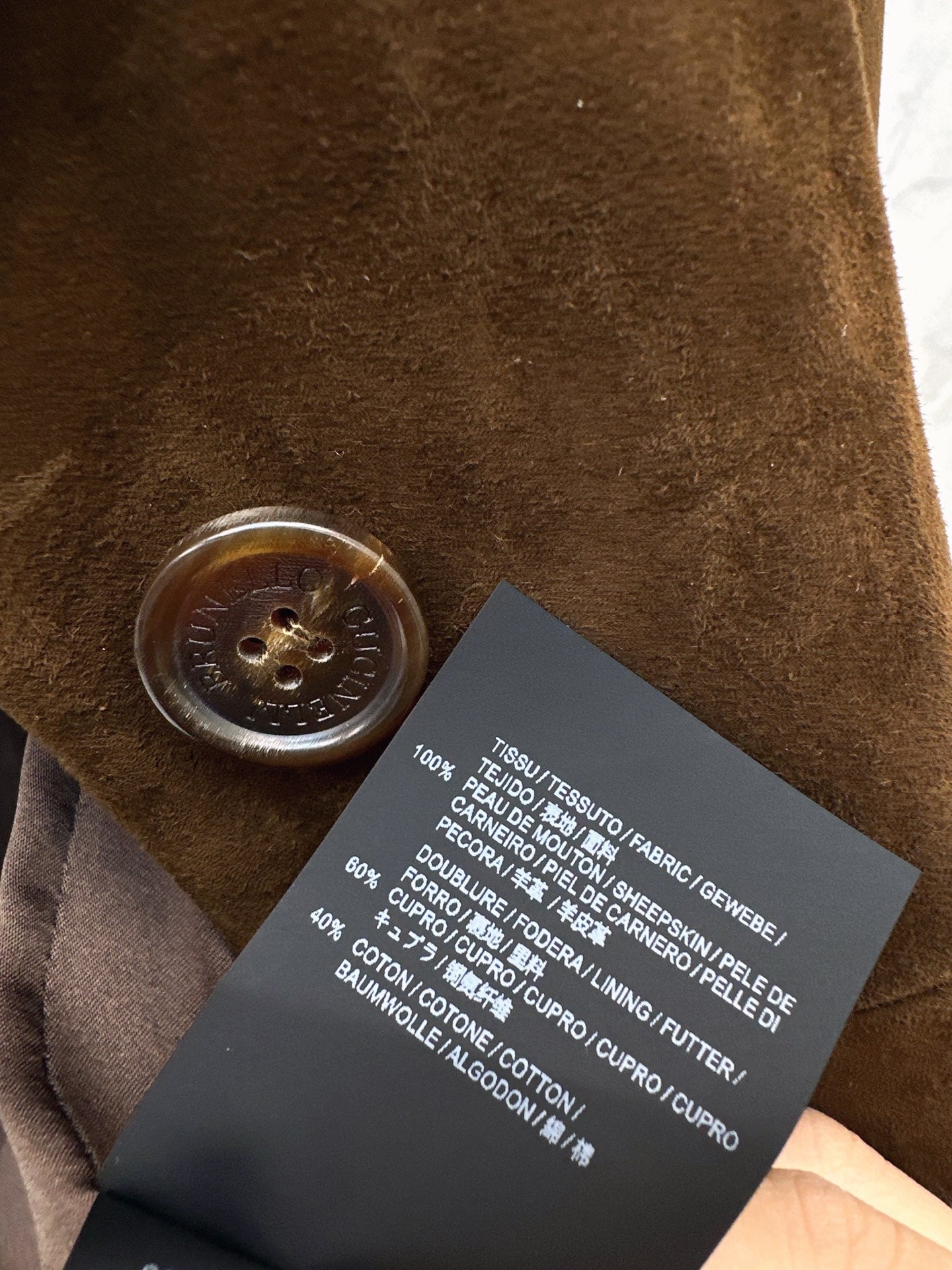 Brun 25fw suede blazer