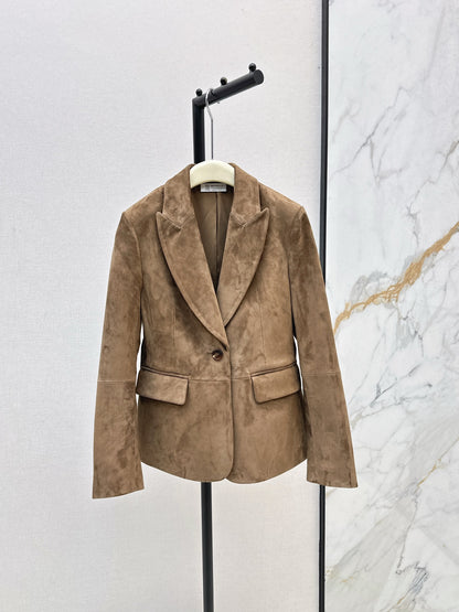 Brun 25fw suede blazer