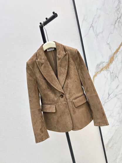 Brun 25fw suede blazer