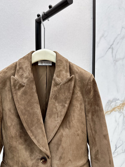 Brun 25fw suede blazer
