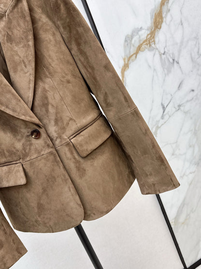 Brun 25fw suede blazer