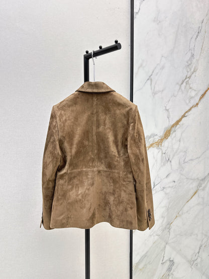 Brun 25fw suede blazer