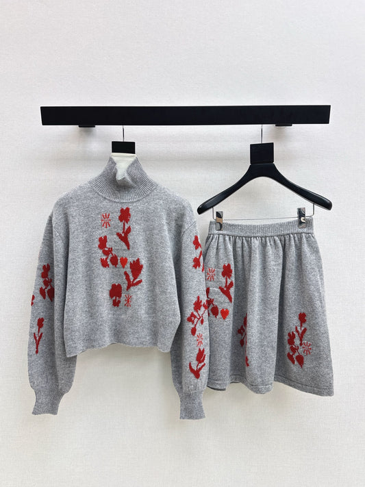 Chan 25fw sweater skirt set