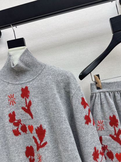 Chan 25fw sweater skirt set