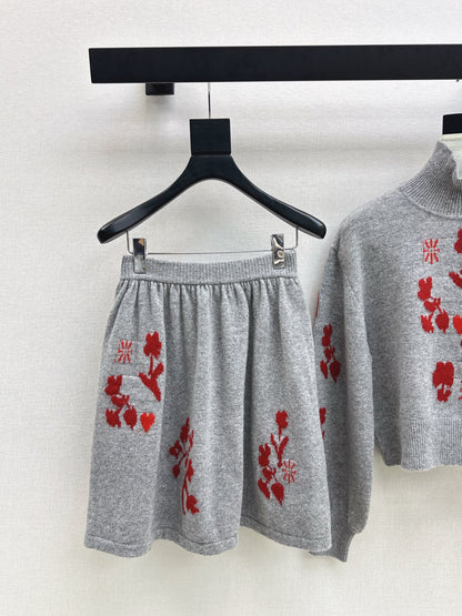 Chan 25fw sweater skirt set