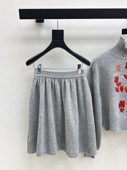 Chan 25fw sweater skirt set