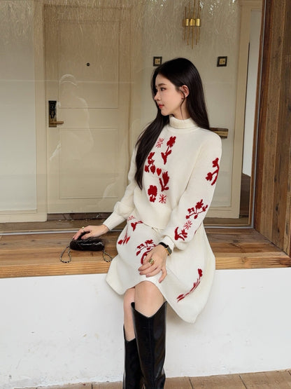 Chan 25fw sweater skirt set