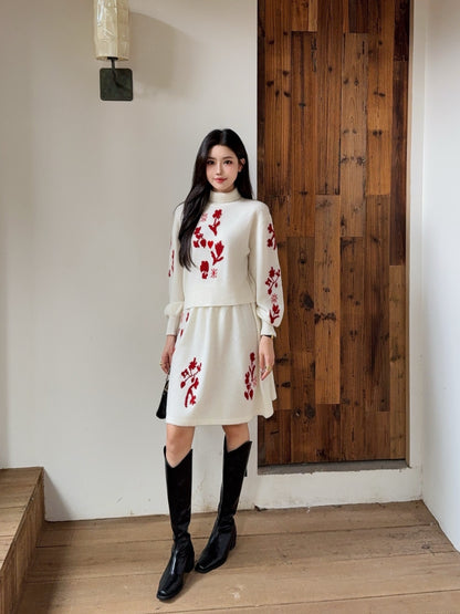 Chan 25fw sweater skirt set