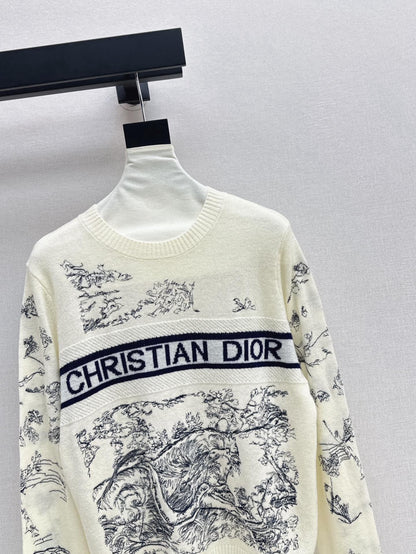 CD 25fw embroidery sweater